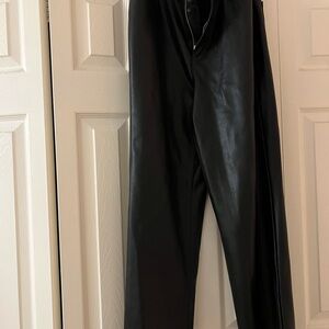 INC faux leather pants